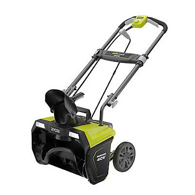 Ryobi 20 inch 40V Cordless Electric Snow Blower with Battery and Charger RY40833