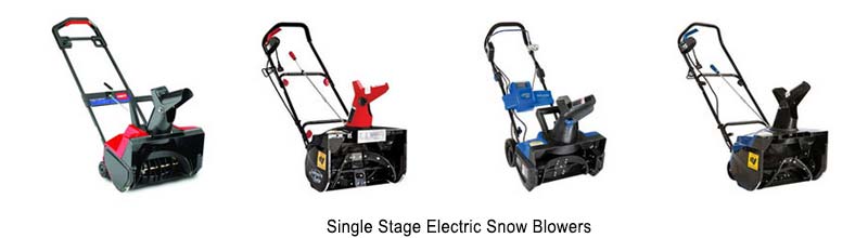 Toro and Snow Jow Electric Single Stage Snow Blowers