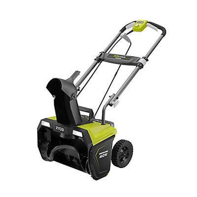 Ryobi 20 inch 40V Cordless Electric Snow Blower with Battery and Charger